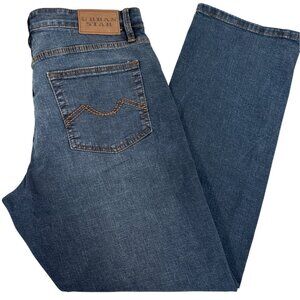 Urban Star Mens 34 Straight Leg Denim Jeans Dark Wash Outdoors Heavy Work